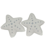 Anne Home - Set Of 2 White Star-Shaped Pillows