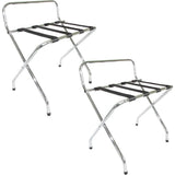 X-Shape Folding Luggage Rack with Nylon Straps