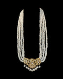 DLN1131 Moissanite Polki Rani haar with pearls ( READY TO SHIP )