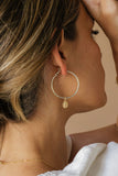 Miraculous Medal Hoop Earrings
