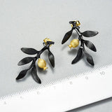 Pomegranate Branch Earrings