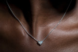 AC Heart Necklace with Gemstone