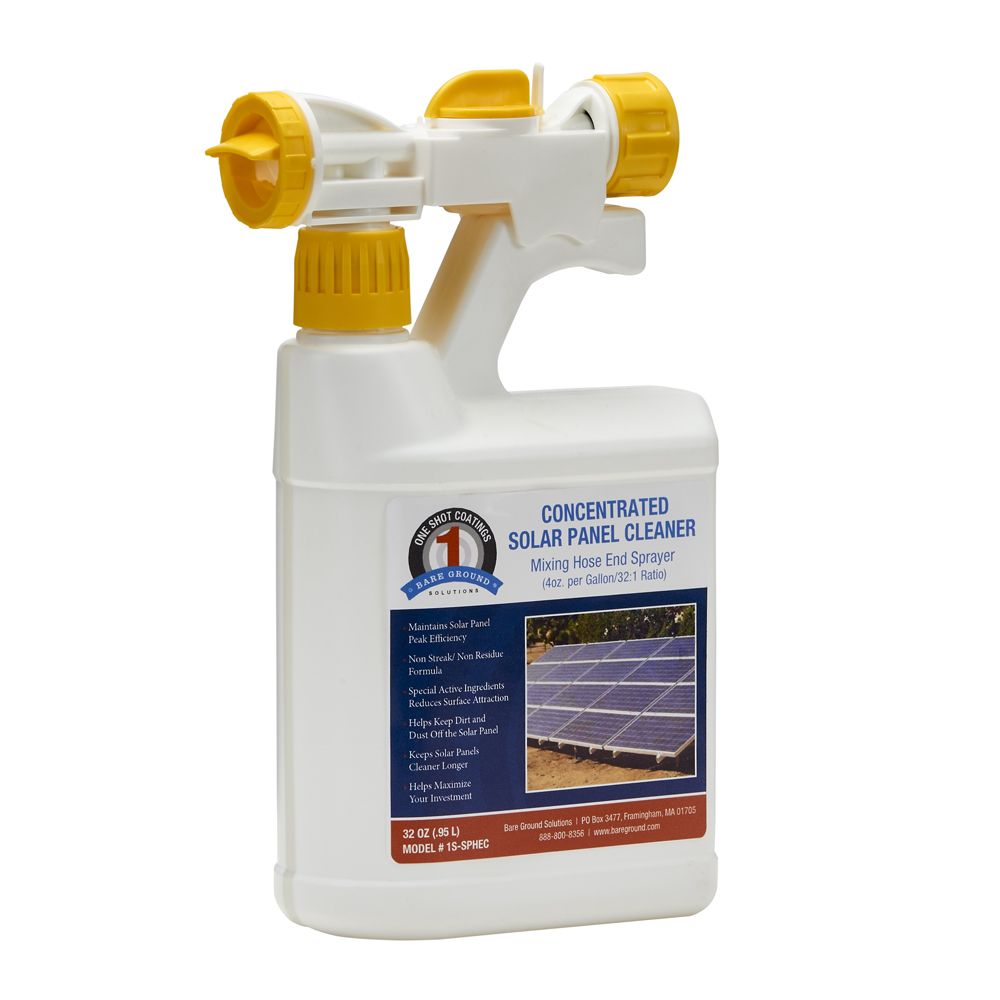 1 Shot Concentrated Solar Panel Cleaner With Mixing Hose End Sprayer