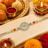 Premium Designer Evil Eye Rakhi for Brother – Rakhi Thread, Rakhi Bracelet, Traditional Raksha Bandhan Gift for Bhaiya