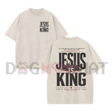 Monarch Testimony Graphic Tee – Jesus Is King Crown Back-Print T-Shirt