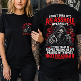 Rude Awakening Tee – Custom Year Skull Graphic T-Shirt