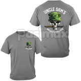 "Uncle Sam's Misguided Children" T-Shirt - Military Cynical Humor Tee, USMC Inspired Slogan Shirt, Veteran Anti-Establishment Apparel