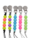 Glow in the Dark Pacifier Clip // Blue