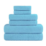 6-Piece: Dan River Popcorn Cotton Bath Towel Set