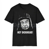 "Hey Dickhead!" Funny Graphic Tee – Sarcastic Obnoxious Joke T-Shirt, Premium 100% Cotton Unfiltered Humor Top, Soft Lived-In Heavyweight Friendly Insult Shirt, Made in USA