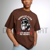 "Gorilla Club Retro Flame" Graphic T-Shirt