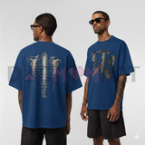 Skeleton Bones T-Shirt - Retro Skull Anatomical Cotton Graphic Tee