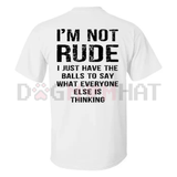 "I'm Not Rude, I Have Social Anxiety" T-Shirt