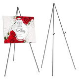 2-Pack: 61" Collapsible A Frame Tripod Easel Iron Alloy Drawing Stand