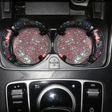 2-Pack: Shimmering Diamond Car Cup Mats