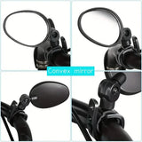 2-Piece: 360° Adjustable Rotatable Handlebar Mirror - Wide Angle Bicycle Mirror