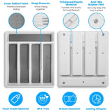 2-Piece: Silverware Utensil Organizer