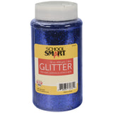 School Smart Craft Glitter, 1 Pound Jar, Blue