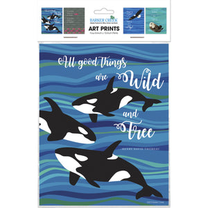 Barker Creek Art Prints, Sea And Sky, 8 X 10 Inches, Set Of 4