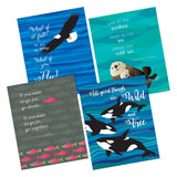 Barker Creek Art Prints, Sea And Sky, 8 X 10 Inches, Set Of 4
