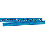 Barker Creek Double Sided Trimmer, Sea And Sky Whales, 3 X 35 Inches, 12 Strips