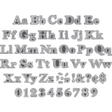 Barker Creek Rainbow Chalkboard Letter Pop-Outs, 2 Designs, 4 Inches, Set Of 468