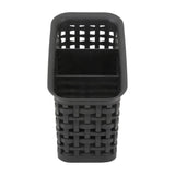Advantus 3-Tier Plastic Weave Bin, Black