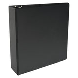 School Smart Polypropylene D-Ring Binder, 3 Inches, Black