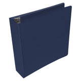 School Smart Polypropylene D-Ring View Binder, 2 Inches, Blue