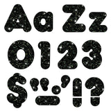 Trend Enterprises Black Sparkle Font Ready Letters, 4 Inches, 182 Pieces