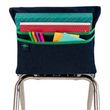 Aussie Pouch Chair Pocket, Double Pockets, 19 Inches, Extra Large, Green Trim