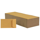 School Smart Coin Envelopes, 28 Lb, 2-1/2 X 4-1/4 Inches, Brown, Pack Of 500