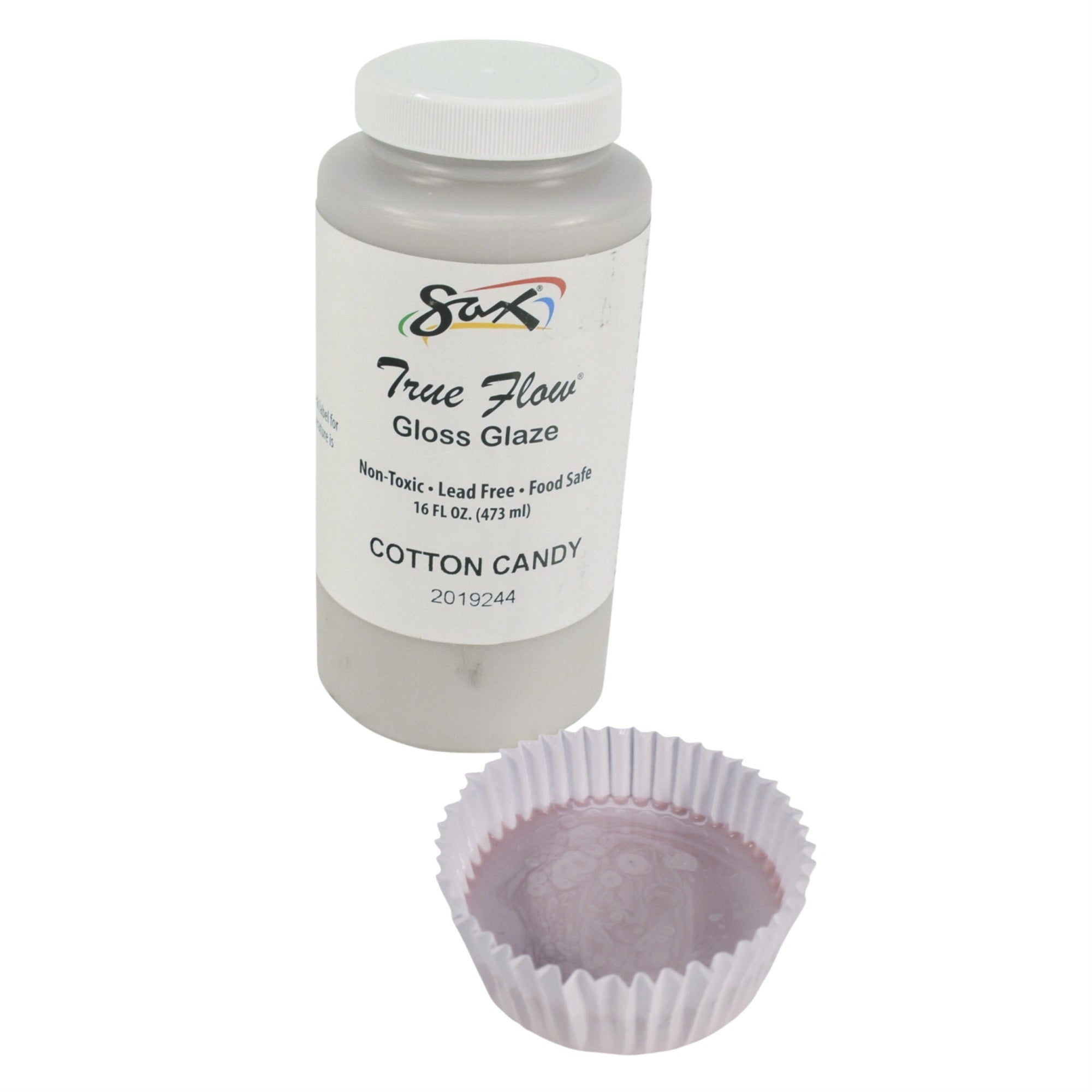 Sax True Flow Gloss Glaze, Cotton Candy, Pint