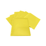 School Smart Heavyweight Two-Pocket Poly Folder With Three-Hole Punch, Yellow, Pack Of 25