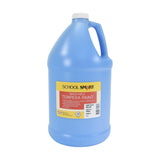 School Smart Washable Tempera Paint, Gallon, Light Blue