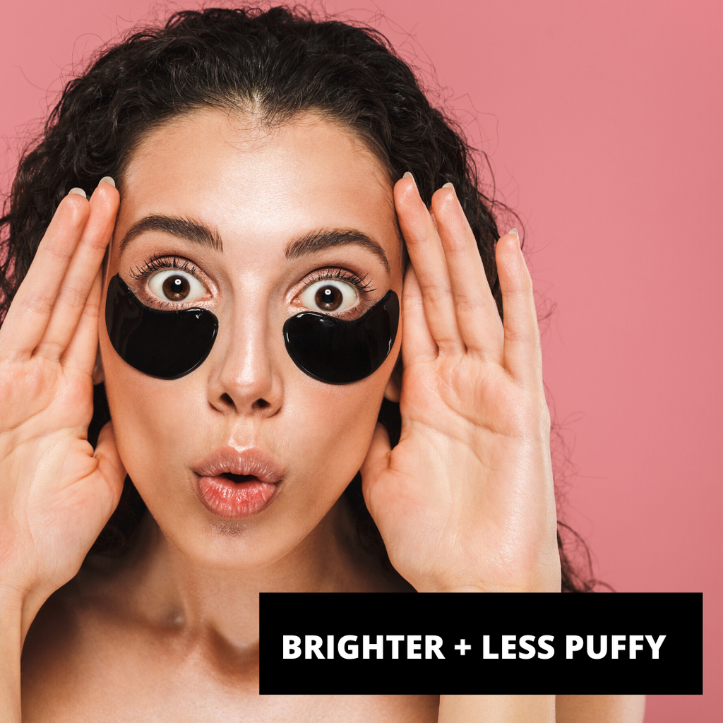 PURE SOL. Beauty Wake Up Hydrogel Eye Mask Charcoal + Hyaluronic Acid
