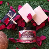 Luxurious Body Polish Scrub + 3 Soaps Set