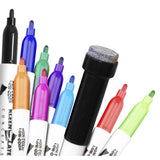 Kleenslate Dry Erase Markers With Eraser Caps, Assorted, Set Of 30