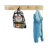 Childcraft Coat Rack Wall Mount Strip, 4 Hooks, 29-3/4 X 1-7/8 X 4 Inches