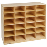 Childcraft Mobile Cubby Unit, 24 Tray Capacity, 50 X 16-3/4 X 42 Inches