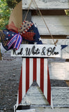 Finished - 3D American Flag Star Door Hanger
