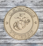 Marine Corps Veteran Door Hanger - Finished