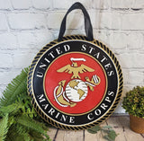 Marine Corps Classic Logo Door Hanger - Finished