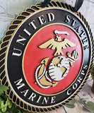 Marine Corps Classic Logo Door Hanger - Finished