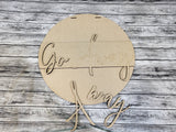Go Away Door Hanger DIY Unfinished Kit