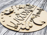 Welcome Friends Ladybug Door Hanger DIY Unfinished Kit