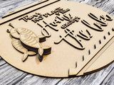 There's No Place like HOME except the LAKE Door Hanger DIY Unfinished Kit