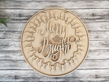 Merry & Bright Lights Door Hanger DIY Unfinished Kit