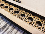Personalized Rattan Macrame Wall Hanger DIY Unfinished Kit
