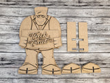 18inch Halloween Frankenstein Trick or Treat Porch Stander DIY Unfinished Kit
